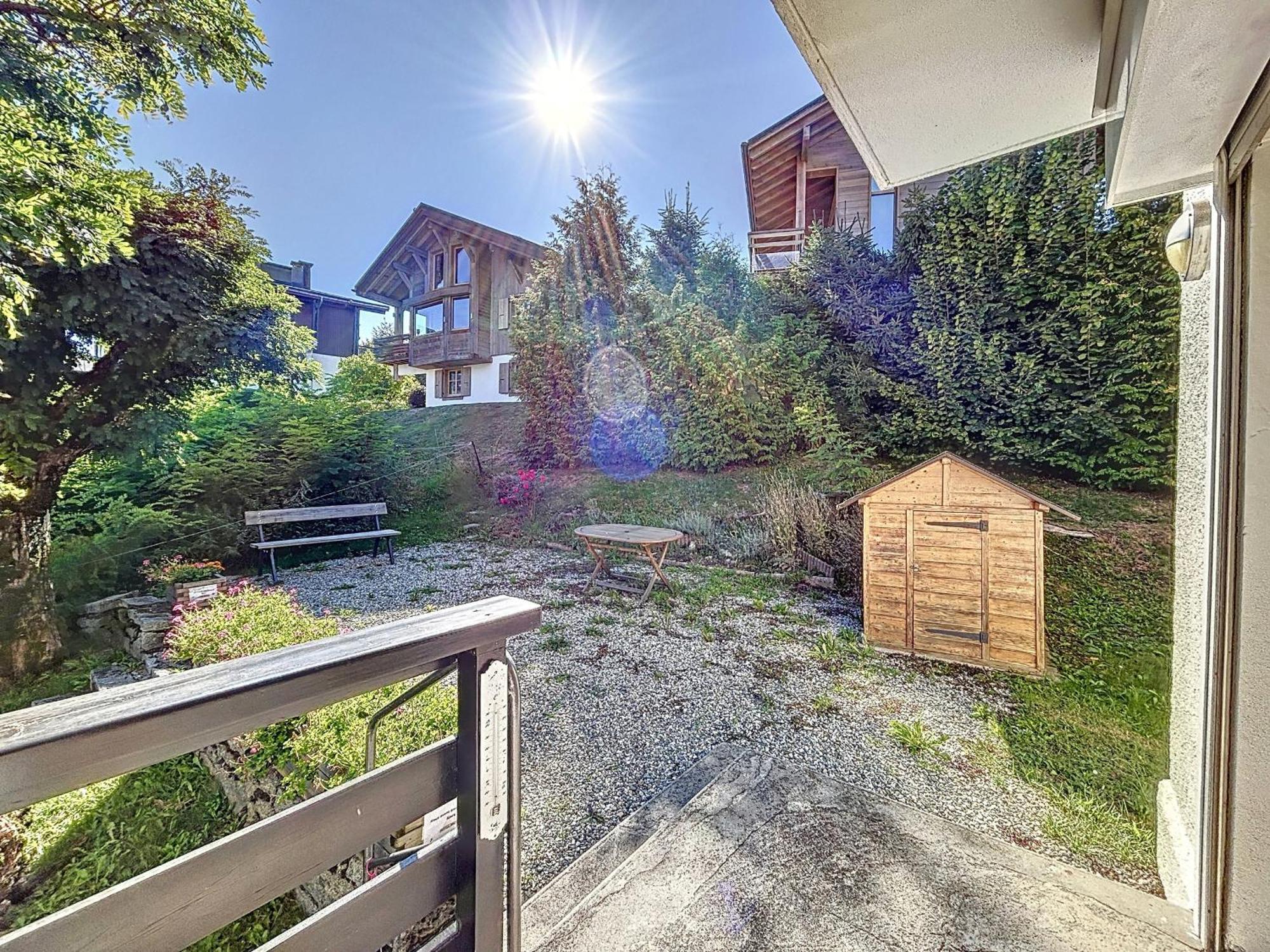 Bel Apt Au Centre De Combloux Avec Jardin, Balcon, Wifi Et Parking A 300M Des Commerces - Fr-1-560-52 Exteriér fotografie