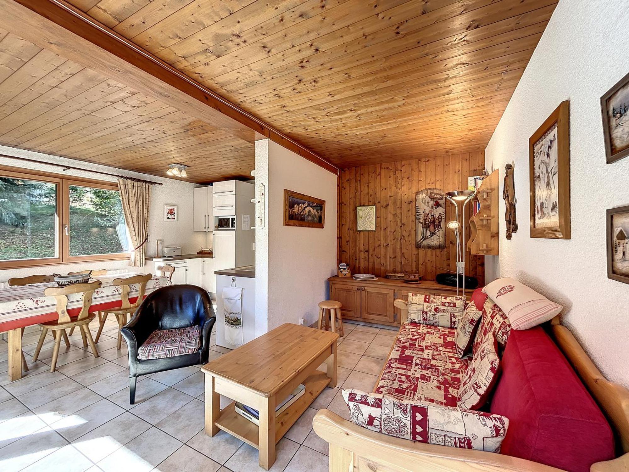 Bel Apt Au Centre De Combloux Avec Jardin, Balcon, Wifi Et Parking A 300M Des Commerces - Fr-1-560-52 Exteriér fotografie